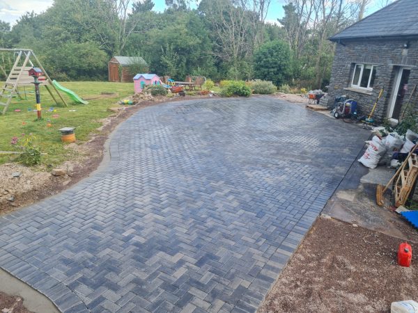 Driveway laid with block paving in Carrigaline, County Cork