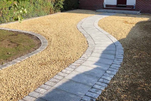 Gravel laid on a driveway in Kinsale