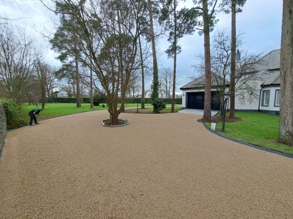 Gravel laid on a driveway in Youghal