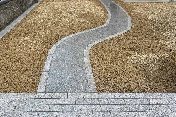 Gravel installation in garden in Bandon