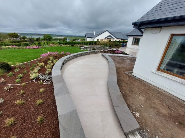 Limestone patio in Bandon